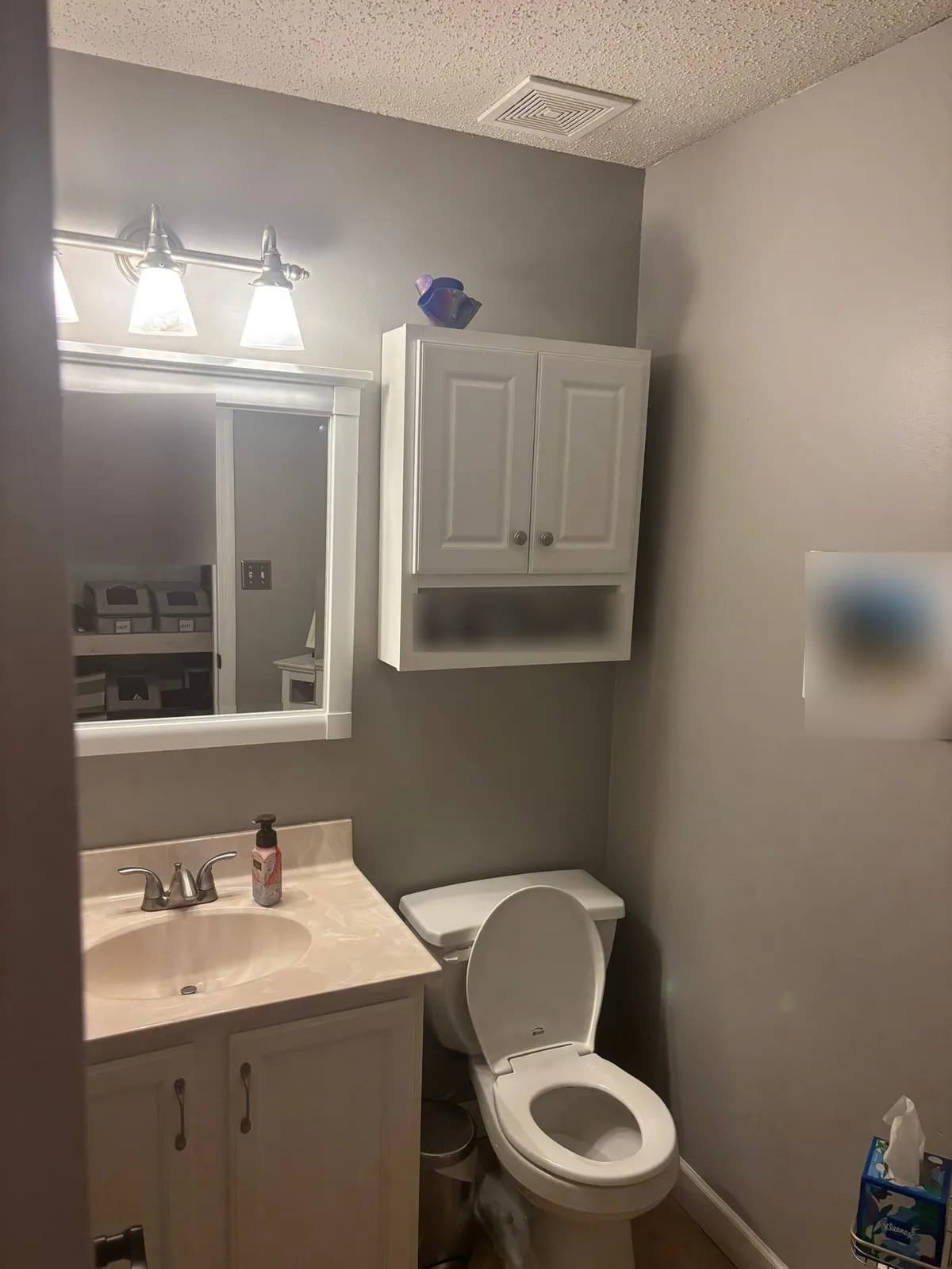 Original photo of the bathroom before any remodel